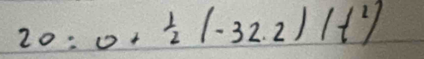 20:0+ 1/2 (-32.2)/(-^2)