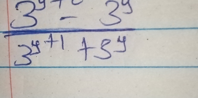  (3^(y+1)-3^y)/3^(y+1)+5^y 