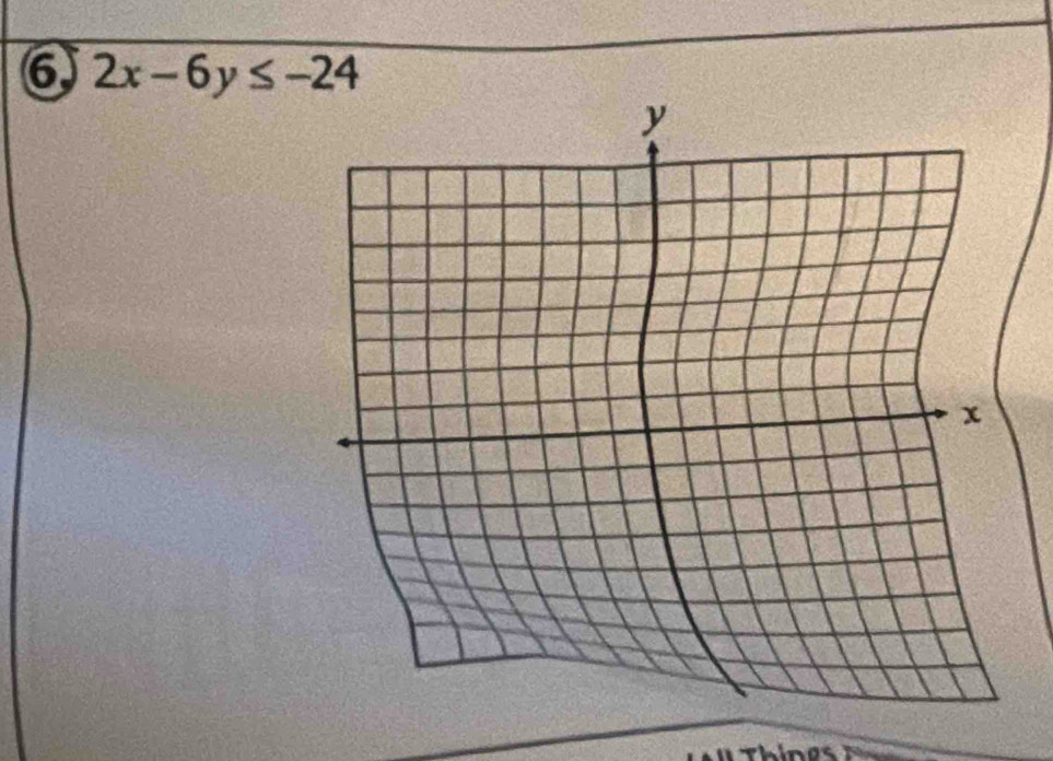 6 2x-6y≤ -24