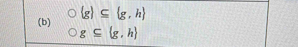  g ⊂eq  g,h
(b)
g⊂eq  g,h