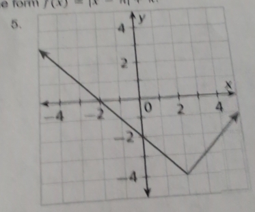 form f(x)=|x-n|
5.