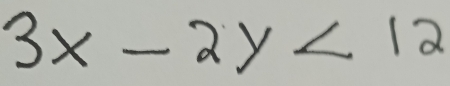 3x-2y<12</tex>