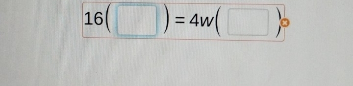 16(□ )=4w(□ )^circ 