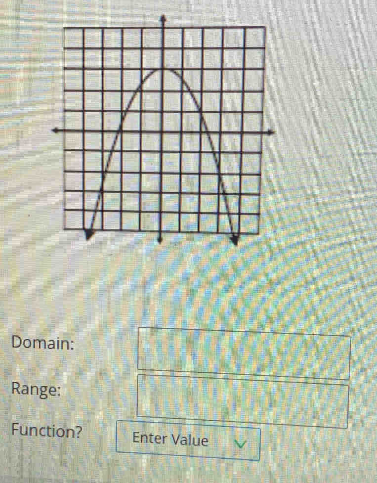 Domain: 
Range: 
Function? Enter Value