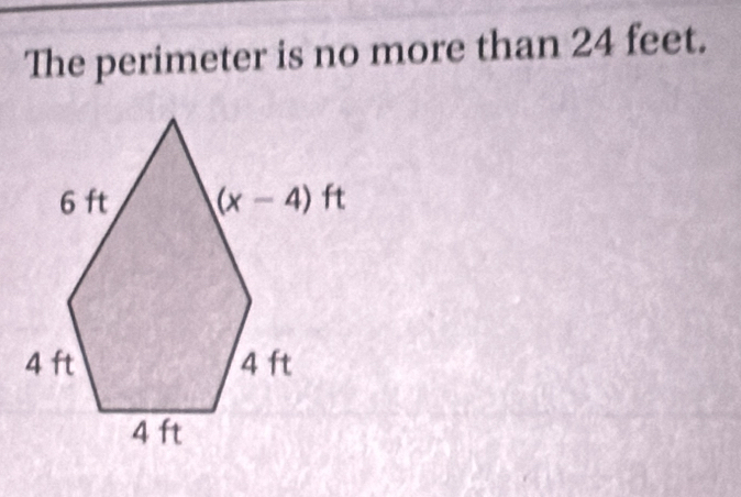 The perimeter is no more than 24 feet.