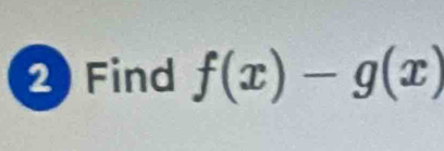 Find f(x)-g(x)