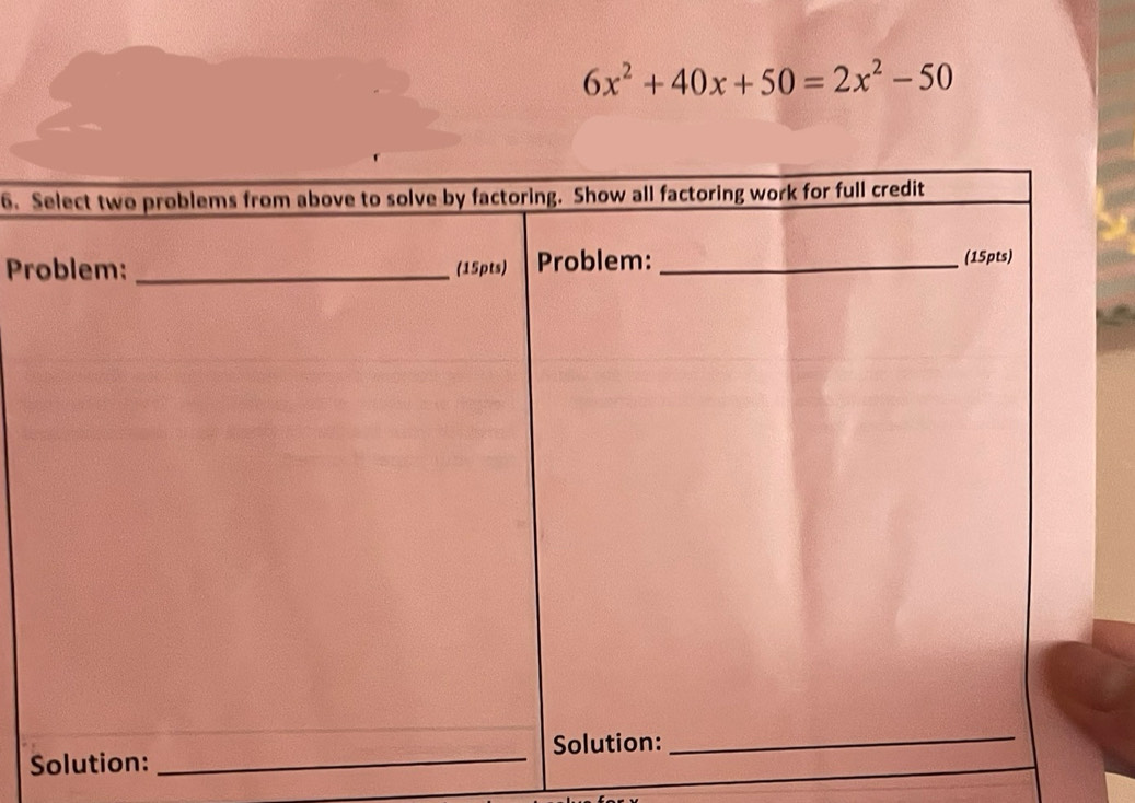 6x^2+40x+50=2x^2-50
6. 
Pr