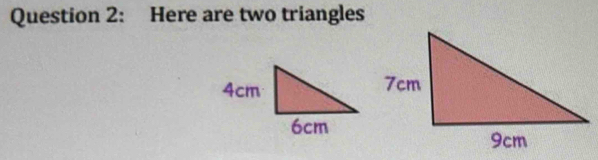 Here are two triangles