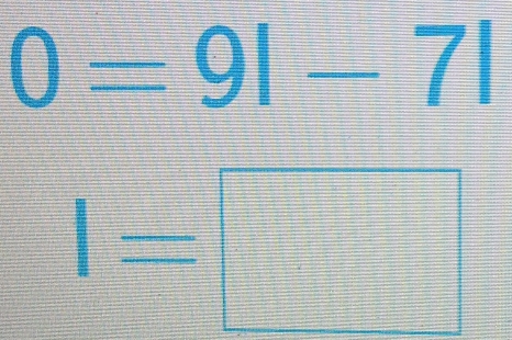 0=9|-7|
I=□