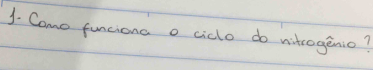 Como funciona o ciclo do vitrogenio?