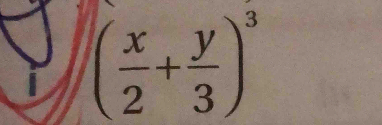 ( x/2 + y/3 )^3