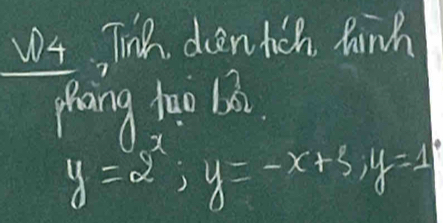 Tih deen hich hinh 
Zhang tao bā
y=2^x; y=-x+3, y=1