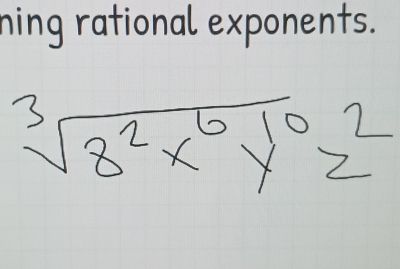 ning rational exponents.