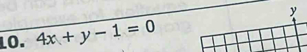 LO. 4x+y-1=0