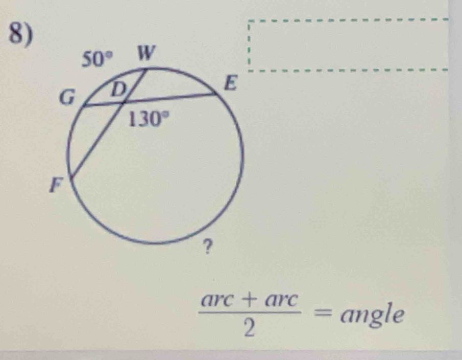 □ 
 (arc+arc)/2 =angleq