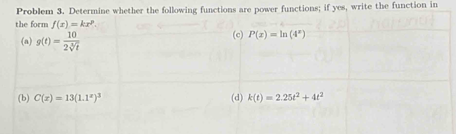 write the function in