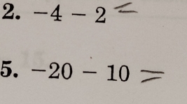 -4-2
5. -20-10