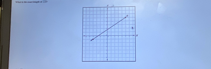 What in the exact length of overline AB?