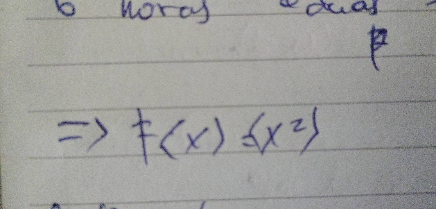 noray duay
F(x)=x^2>