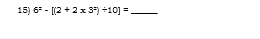 6^=-[(2+2* 3^2)/ 10]= _