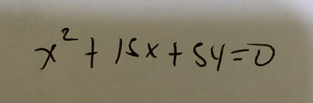 x^2+15x+54=0