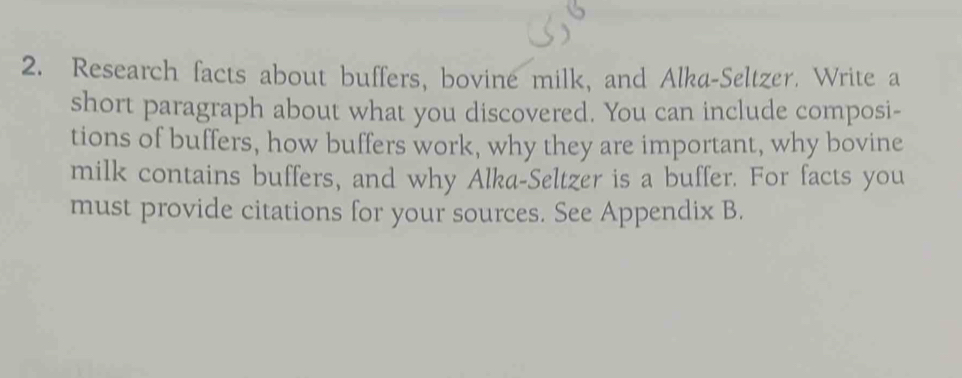 Solved: Research facts about buffers, bovine milk, and Alka-Seltzer ...