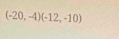 (-20,-4)(-12,-10)