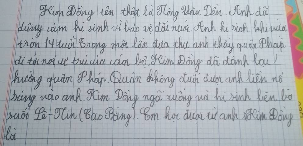 im ong ten thaut li glong Qhain Don. fnh da 
ding cam hi xinh xihào ve dài huá Fnh hi òāngh Whiwia 
tion 14 tuà Bnong mit làn duo the anh thōy quān phon 
di tàinou tuicia con Bò gim Dōng dā donh Bou) 
hucing quan ophap Qudn Zhōng duàn duot anh lèn nò 
hang wolo and gm Dong ngá zóng uà hú ninh Rēn lò 
puoi sē fon (Bao Bing) 8m hot ducàu tù an) cinōng 
la