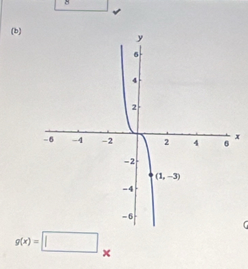 8
(b)
x
G
g(x)=□ x