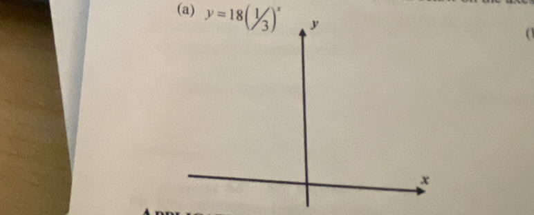 y=18(^1/_3)^x
(