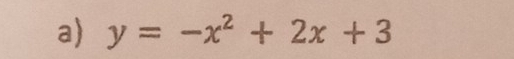 y=-x^2+2x+3