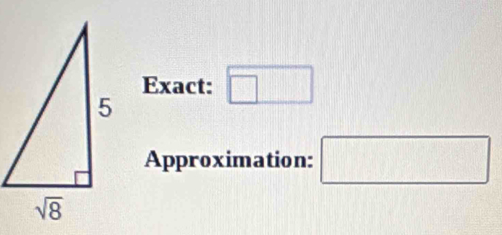 Exact: □
Approximation: □