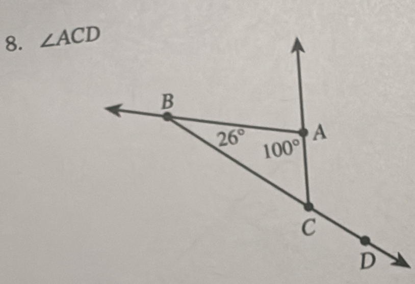 ∠ ACD