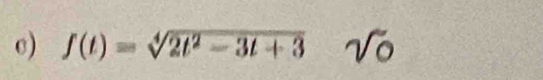 σ) ∈t (t)=sqrt[4](2t^2-3t+3) sqrt(0)