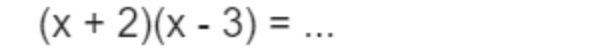 (x+2)(x-3)=