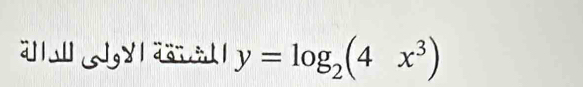 ४ ä। y=log _2(4x^3)