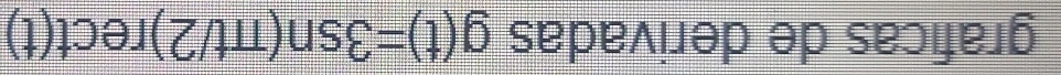 graficas de derivadas g(t)=3sn(π t/2)rect(t)