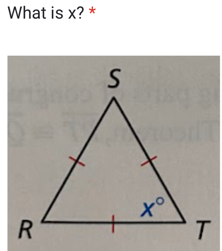 What is x? *