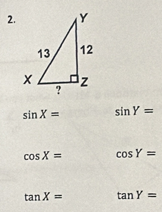 sin X=
sin Y=
cos X=
cos Y=
tan X=
tan Y=