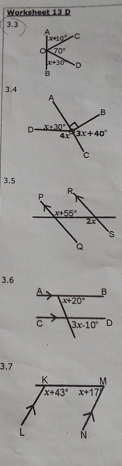 Worksheet 13 D
3.3
3.4
3.5
3.6
3.7