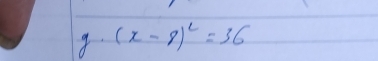 (x-8)^2=36