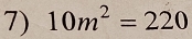 10m^2=220