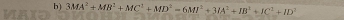 3MA^2+MB^2+MC^2+MD^2=6M^2+3IA^2+IB^2+IC^2+ID^2