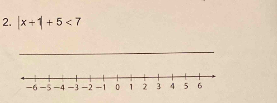 |x+1|+5<7</tex>