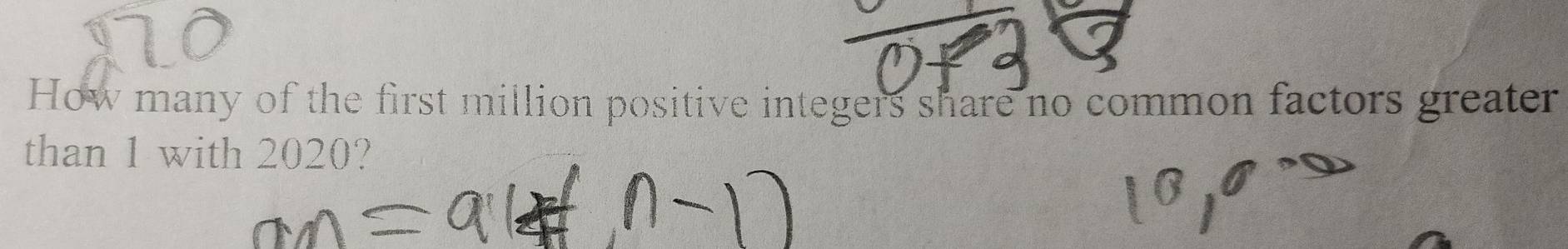 Solved: How many of the first million positive integers share no common ...