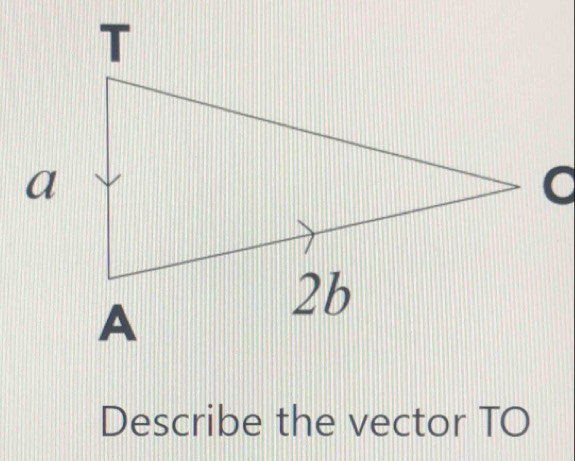 Describe the vector TO