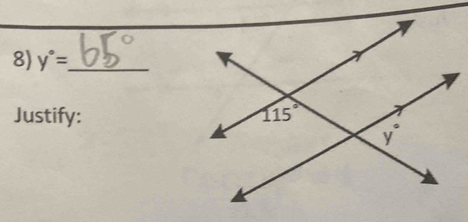 y°= _
Justify: