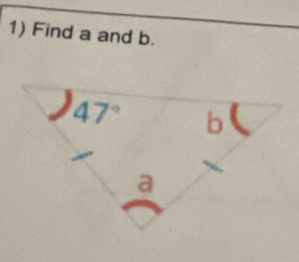 Find a and b.