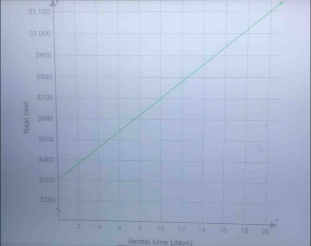$1,100
Rental time (days)