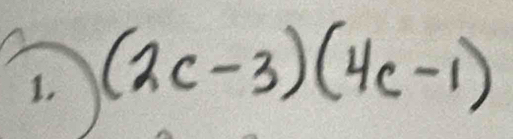 (2c-3)(4c-1)